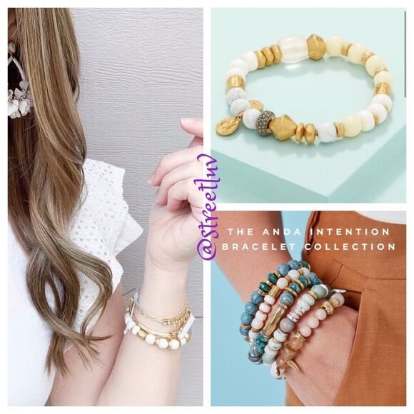 stella & dot ~ anda intention bracelet ~ strength - Picture 1 of 6